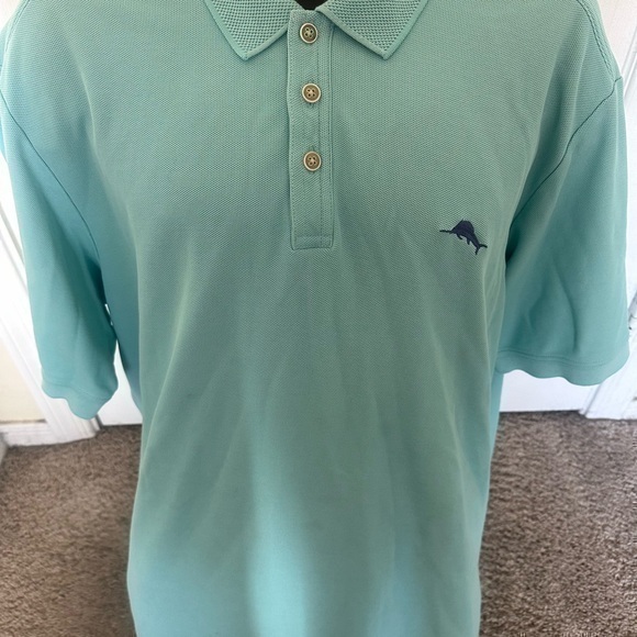 Tommy Bahama Other - Men’s used Tommy Bahama cotton green blue polo shirt size XXL 2Xl Pre own item